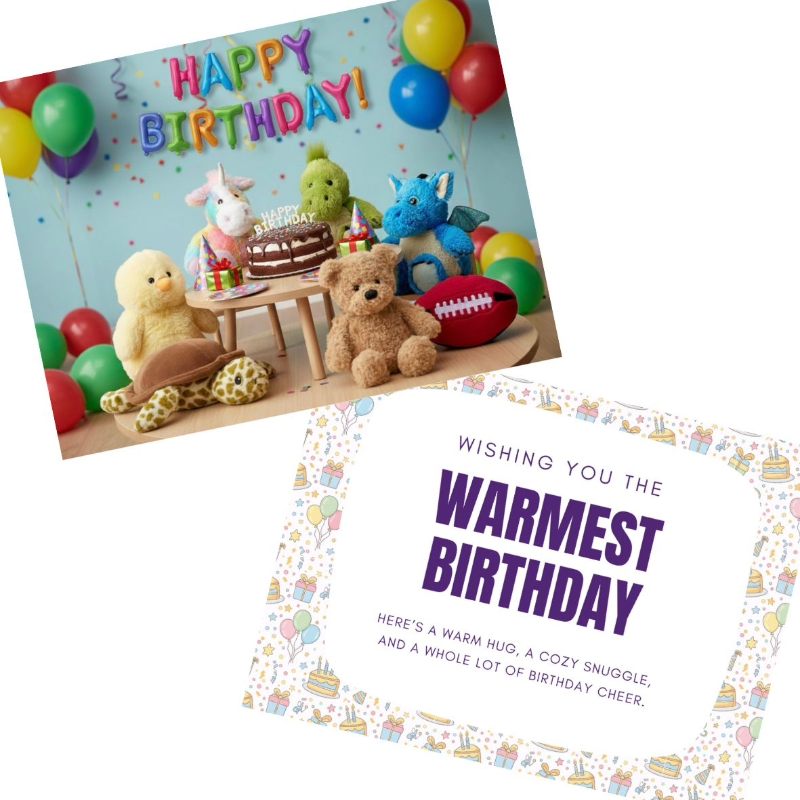 Warmies Birthday Card